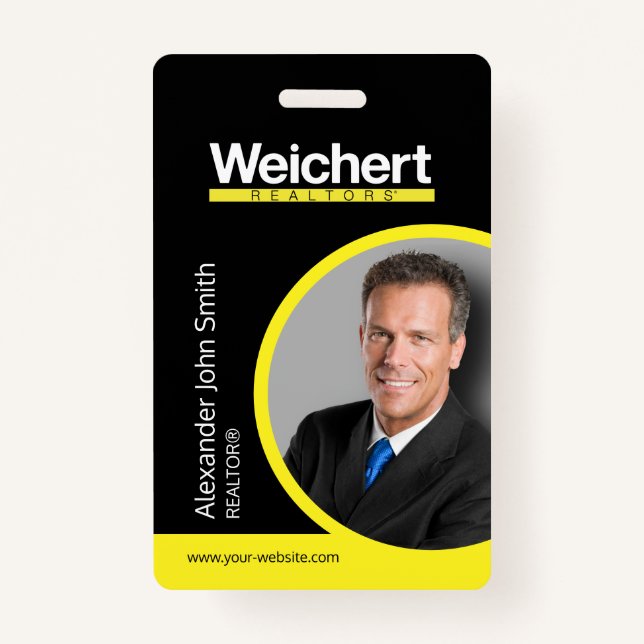 Badge de carte d'identité Weichert Realtors (Devant)