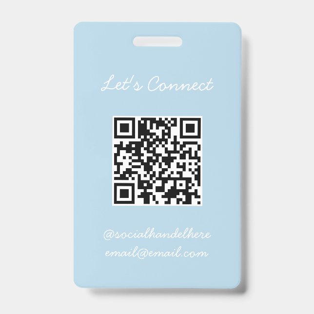 Badge de code QR (Avant)