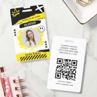 Badge de code QR pour le passeport VIP de la fête