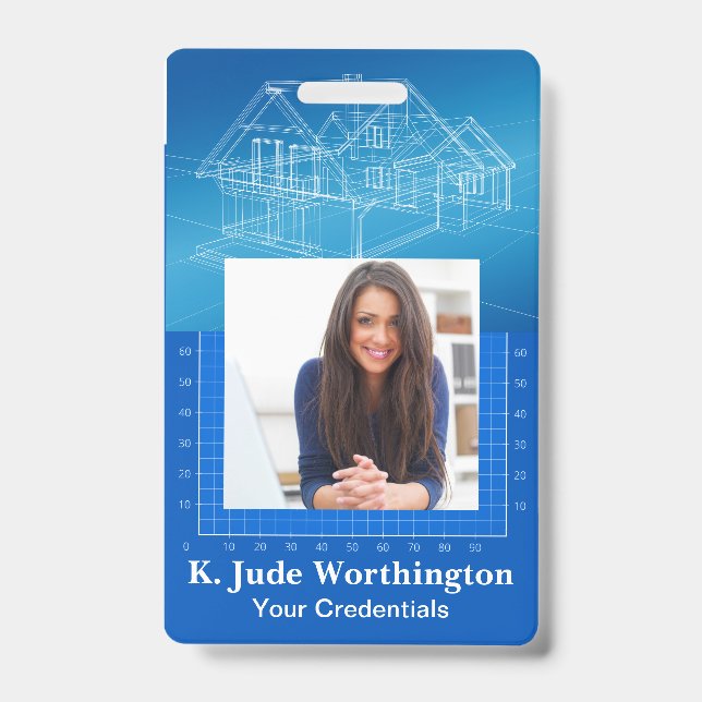 Badge de cordon d'architecte - Voir verso (Avant)