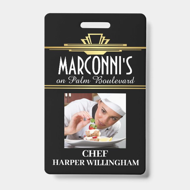 Badge de cordon de chef de restaurant (Avant)