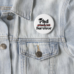 Badge de fin d'études amusant pour un doctorat – C