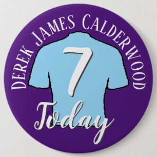 Badge de football 7e anniversaire pour personnalis