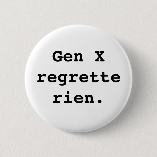 Badge de la Génération X (Devant)