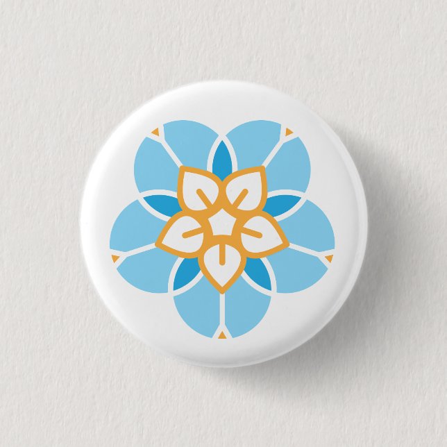 Badge de la Semaine mondiale sans enfants (blanc) (Devant)