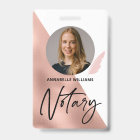 Badge de l'agent de signature du notaire photo mod