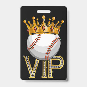 Badge de lanière de baseball VIP