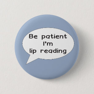 badge de lecteurs de lèvres pour la sensibilisatio