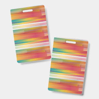 Badge de lignes colorées abstraites