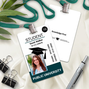 Badge de l'université scolaire pour photo d'identi