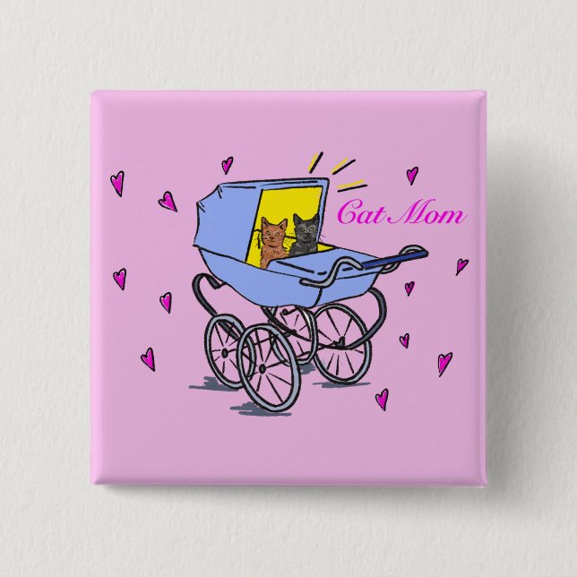 Badge de maman de chat (Devant)