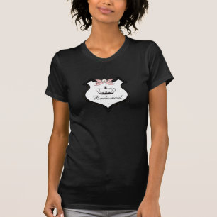 Badge de mariée T-shirts Tiara Daisy Pink Bow