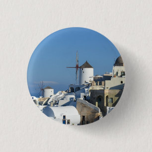 Badge de moulin à vent Santorini Oia / Bouton
