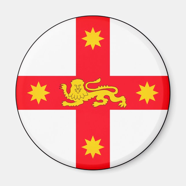 Badge de New South Wales, Australie Magnet (Devant)