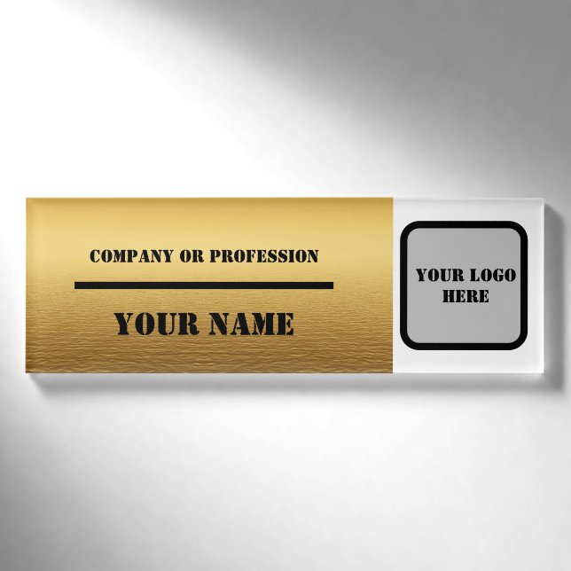 badge de nom de l'employé de petite entreprise (Devant)