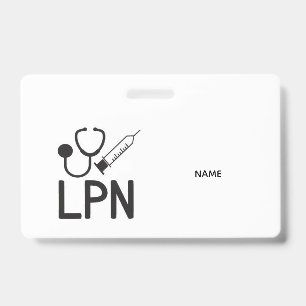 Badge de nom de LPN