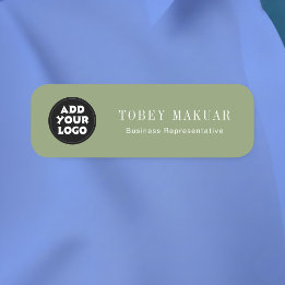 Badge de nom d'employé avec logo d'entreprise pers