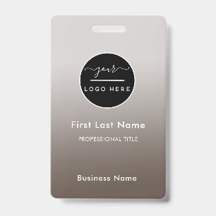 Badge de nom d'employé personnalisé Logo d'entrepr