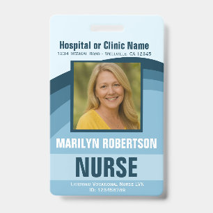 Badge de nom d'hôpital ou de clinique médicale