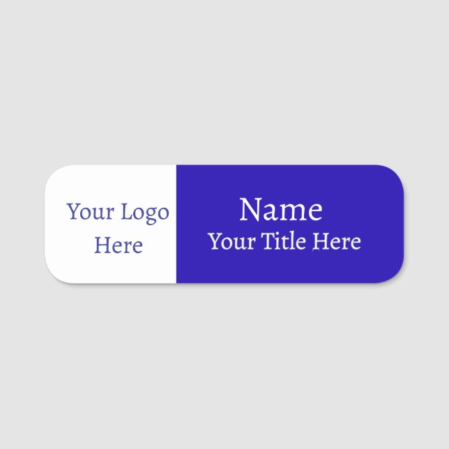 Badge de nom personnalisable (Devant)