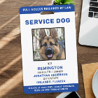 Badge de photo d'identification personnalisé bleu 