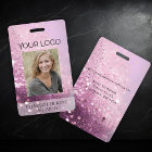 Badge de photo d'identité moderne et brillant pour