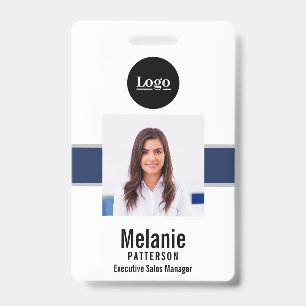 Badge de sécurité de l'entreprise avec photo d'emp