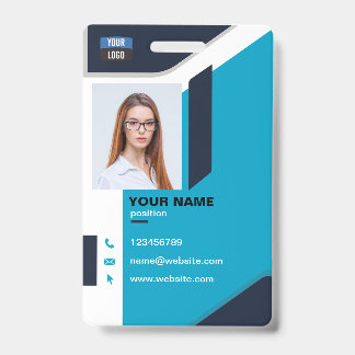 Badge de sécurité de l'entreprise avec photo d'emp