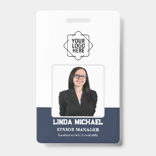 Badge de sécurité de l'entreprise avec photo d'emp
