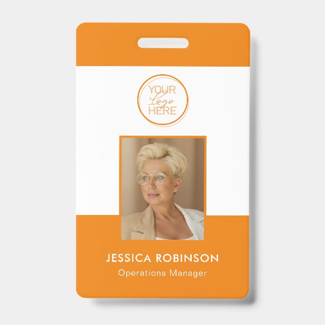 Badge de sécurité de photo d'identité de l'employé (Avant)