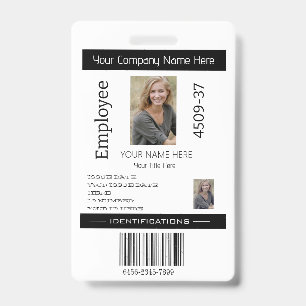 Badge de sécurité d'entreprise personnalisé simple