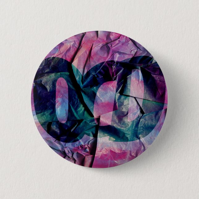 Badge de sensibilisation au TOC (texturé) (Devant)