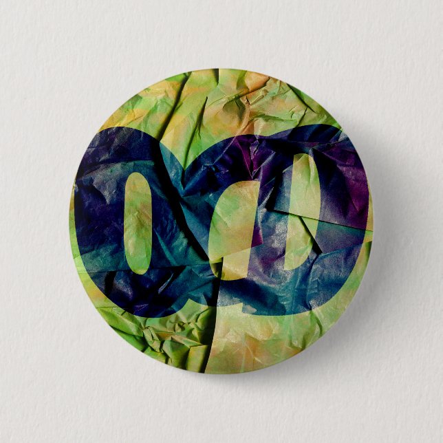 Badge de sensibilisation au TOC (texturé) (Devant)