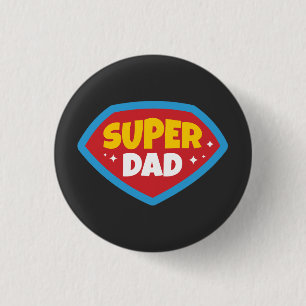 Badge de Super Papa Rétro