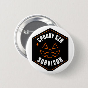 Badge de survivant de la saison effrayante rétro H
