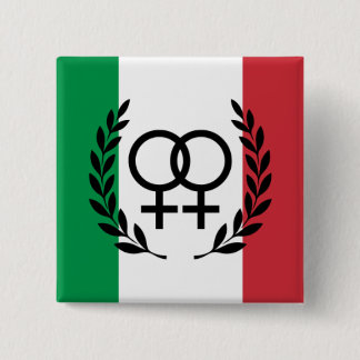 badge de symbole sapphique avec drapeau italien