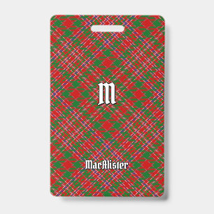 Badge de tartan Clan MacAlister