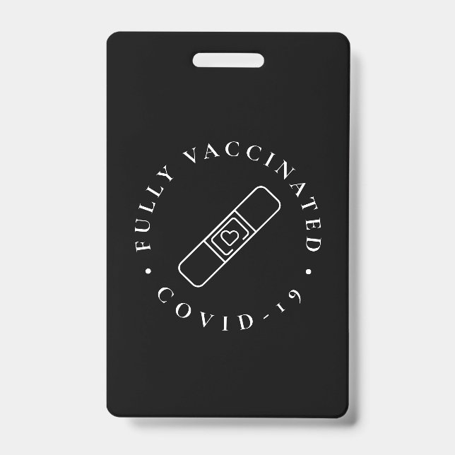 Badge de tour de cou Covid entièrement vacciné Noi (Avant)
