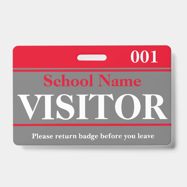 Badge de visiteur (Avant)
