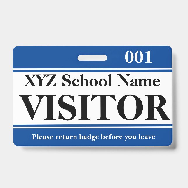 Badge de visiteur (Avant)