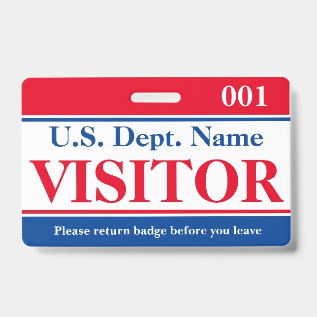 Badge de visiteur (Avant)