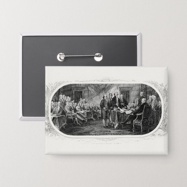 Badge Déclaration d'indépendance : Projet de loi de 2 $, (Recto/Verso)