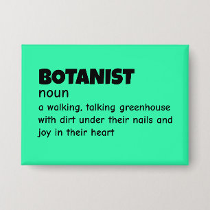 Badge Définition de Witty Botany Expert