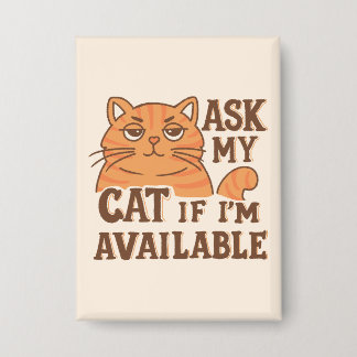 Badge Demandez à mon chat si je suis disponible