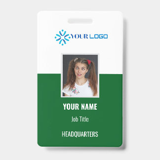 Badge d'employé d'entreprise personnalisé avec ID