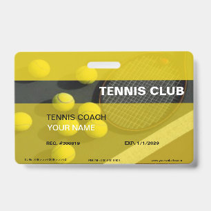Badge d'entraîneur de tennis