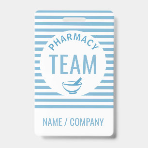 Badge d'équipe de pharmacie personnalisé   Équipe 