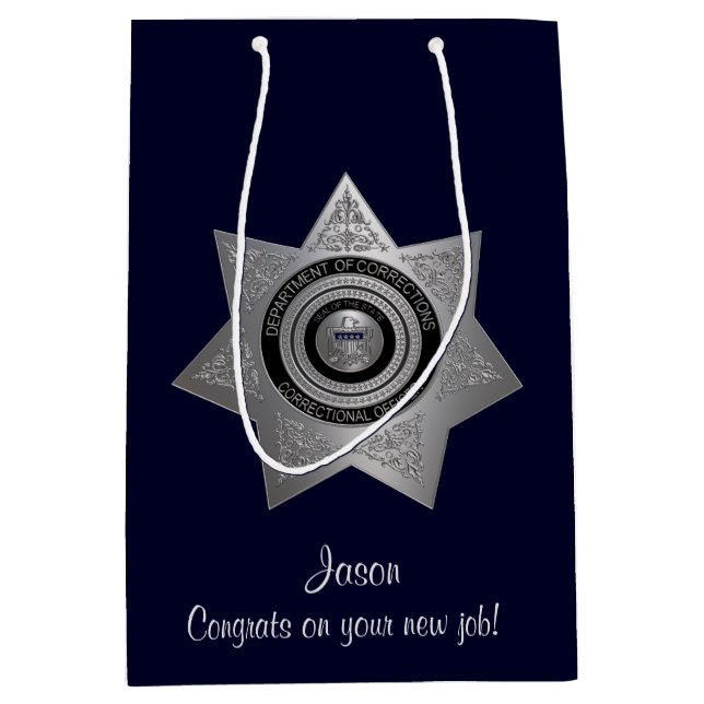 Badge des agents correctionnels, Sac cadeau Silv-B (Devant)