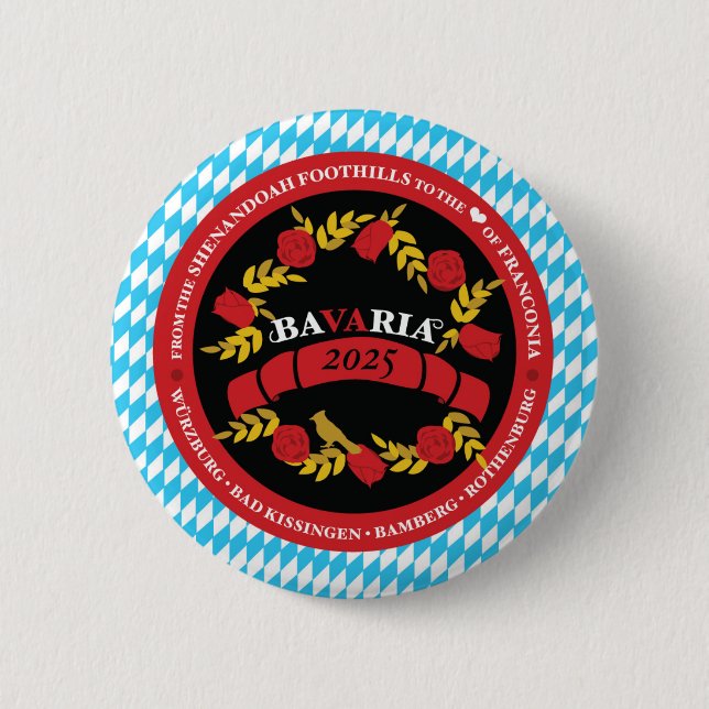Badge Design 2 Inch Round Button (Front)