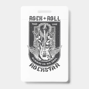 Badge Design Guitar Rock